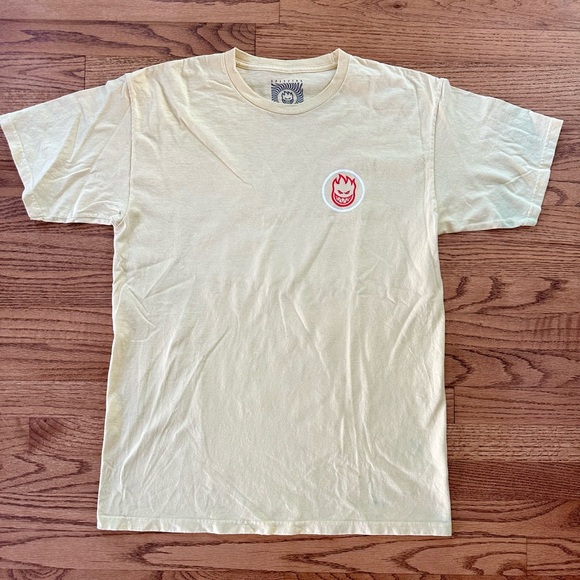 Spitfire wheels skateboard shirt size large yellow - Picture 4 of 5